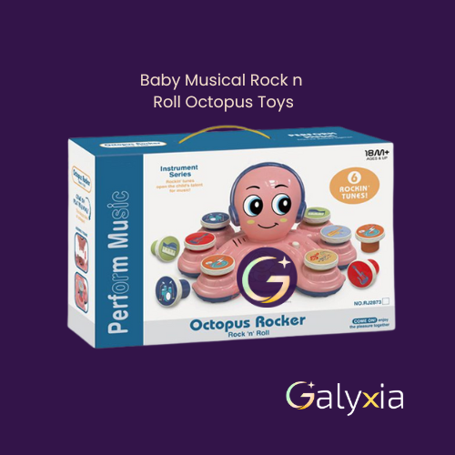 Baby Musical Rock n Roll Octopus Toys Baby Musical Rock n Roll Octopus Toys - Image 1