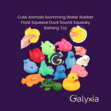 Cute Animals Swimming Water Rubber Float Squeeze Duck Sound Squeaky Bathing Toy
